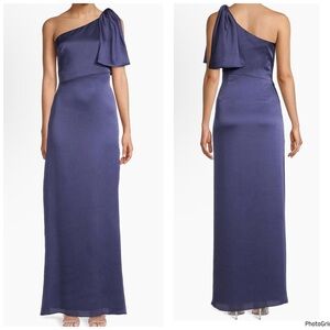 NWT Sachin & Babi Chelsea One Shoulder Gown Cobalt MSRP $285 size 6